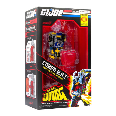 FIGURINE CYBORG GI JOE COBRA CRABE TRANSPARENT