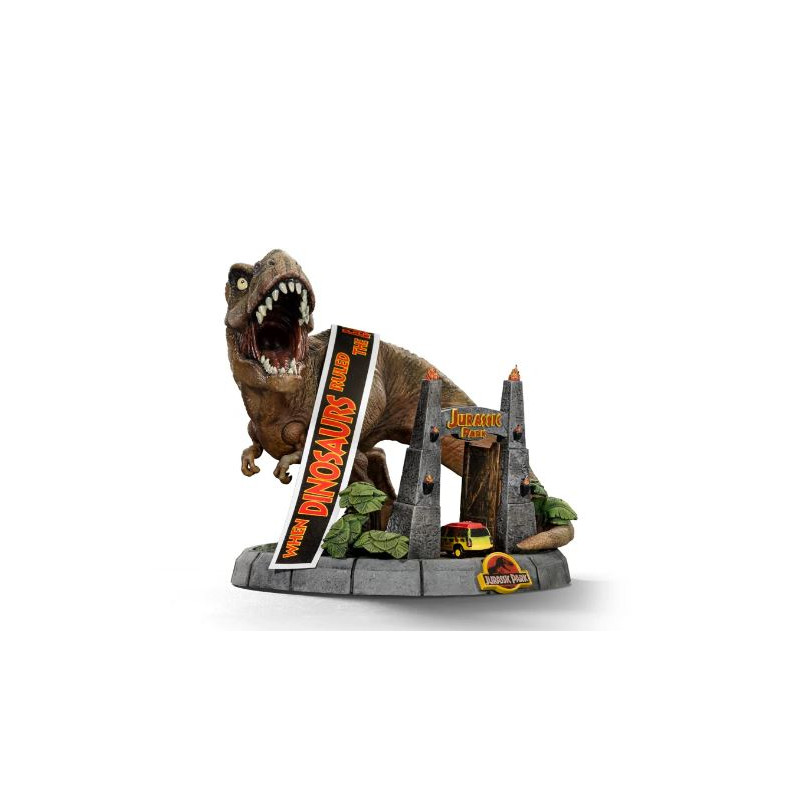 JURASSIC PARK - T-Rex Illusion Deluxe - Statuette Minico 14.8cm