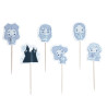 Ensemble de décorations pour cupcakes capsules et toppers (24) Fantômes de Poudlard (brillent dans le noir)