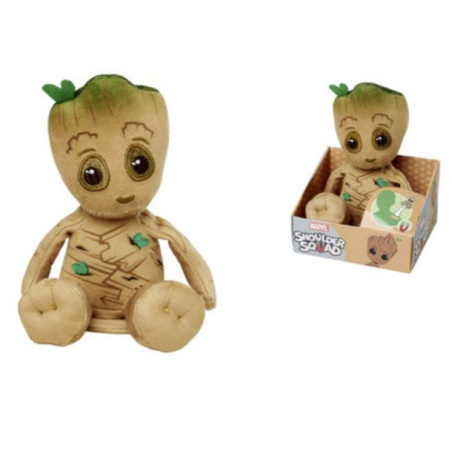 GROOT - Peluche Epaule avec Aimant - 12cm MARVEL