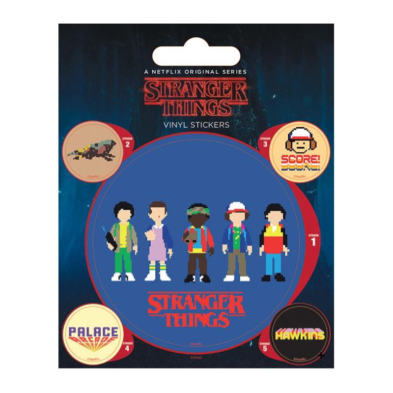 SET D'AUTOCOLLANTS EN VINYLE - STRANGER THINGS