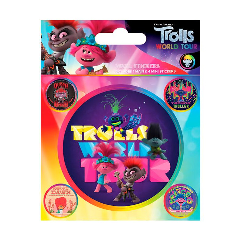 SET D'AUTOCOLLANTS LES TROLLS