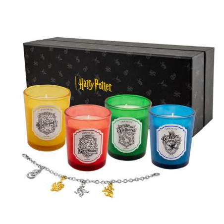 LOT DE 4 BOUGIES PARFUMEES MAISONS DE POUDLARD - HARRY POTTER