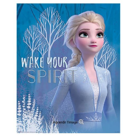 DISNEY MINI POSTER "REVEILLE TON ESPRIT" ELSA - LA REINE DES NIEGES 2