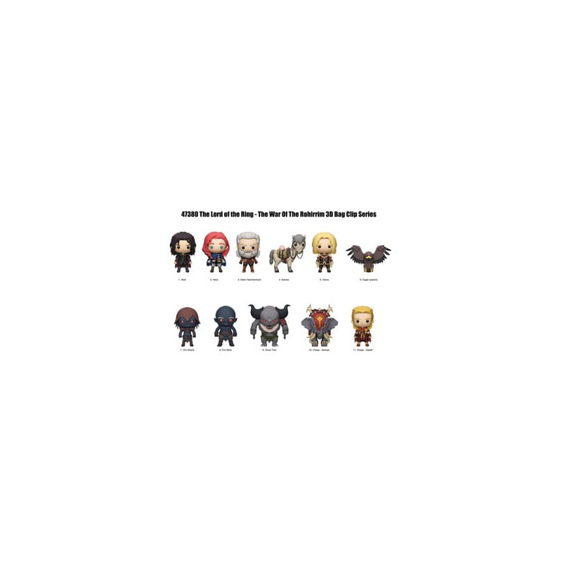 SEIGNEUR DES ANNEAUX GUERRE ROHIRRIM -3D Foam Bag Clip