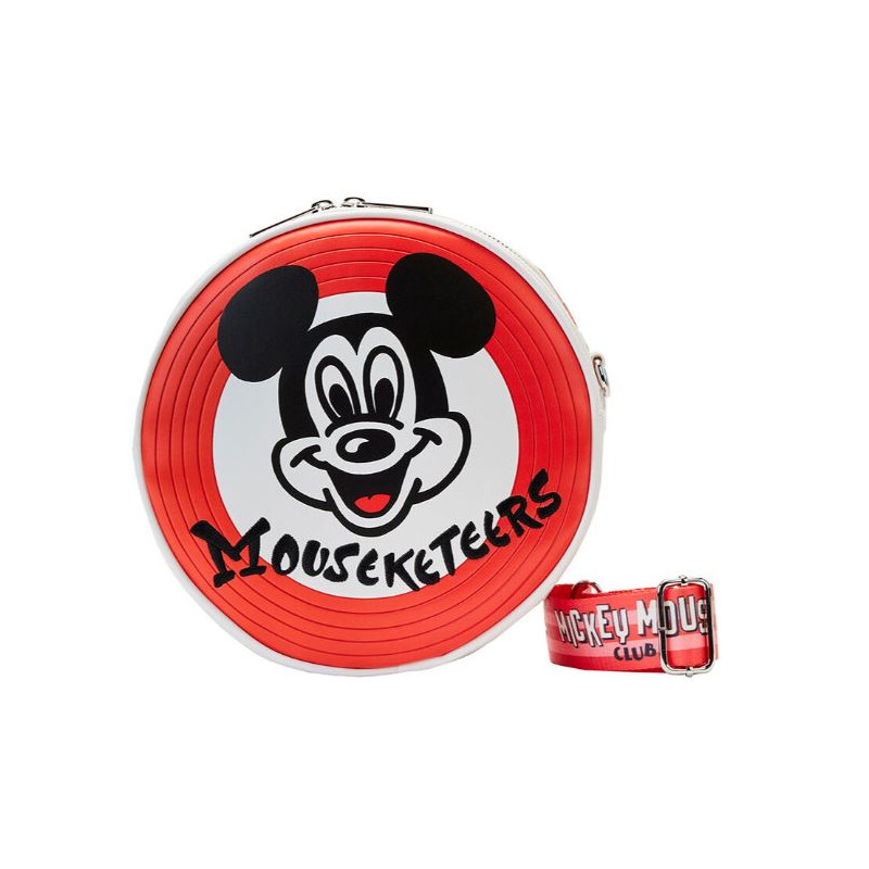 SAC A BANDOULIERE ROND MICKEY MOUSE MOUSEKETEERS - DISNEY - LOUNGEFLY