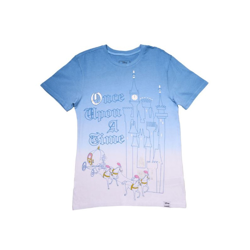 T-SHIRT MANCHES COURTES 75E ANNIVERSAIRE DE CENDRILLON TM- LOUNGEFLY