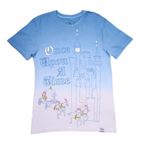 T-SHIRT MANCHES COURTES 75E ANNIVERSAIRE DE CENDRILLON TM- LOUNGEFLY