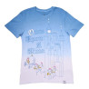 T-SHIRT MANCHES COURTES 75E ANNIVERSAIRE DE CENDRILLON TM- LOUNGEFLY
