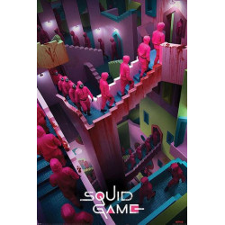 Poster Squid Game Crazy stairs