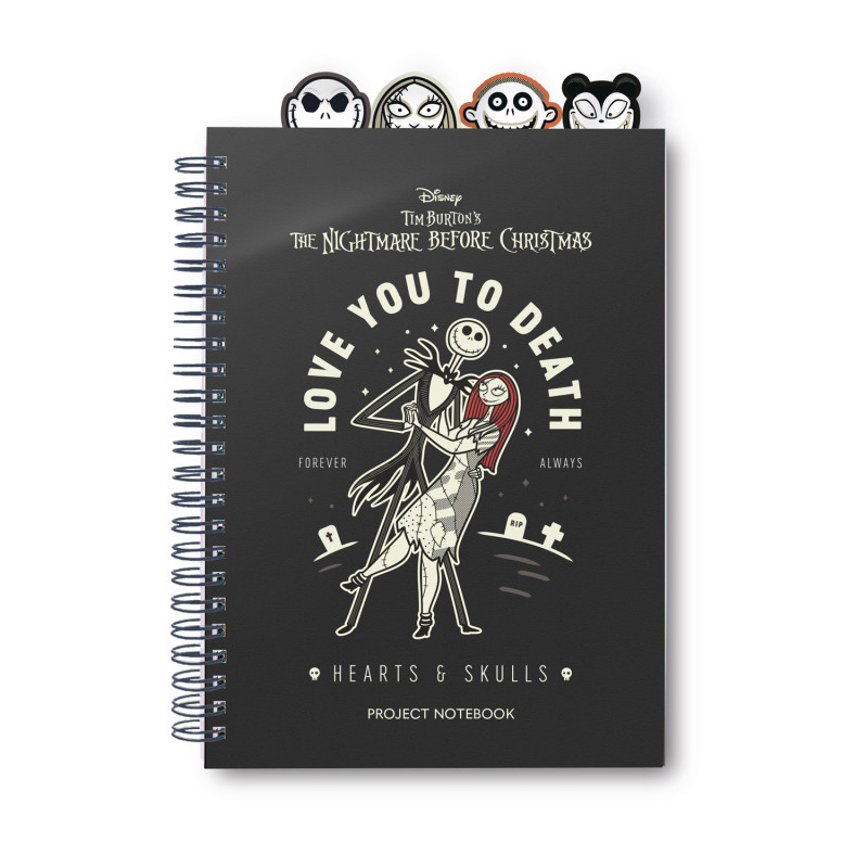 Notebook Format A5 + Intercalaires Etrange Noël de Mr Jack - Disney