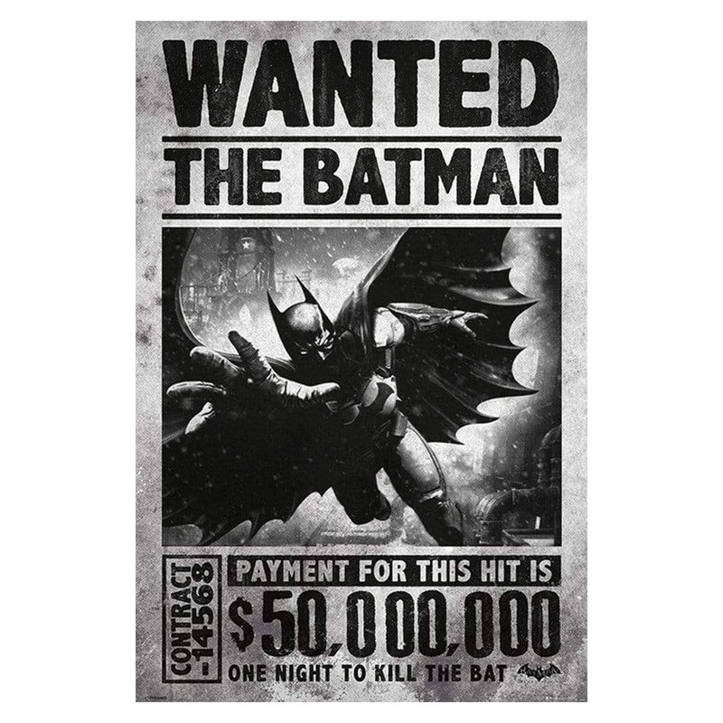 Poster Batman arkham origins (Wanted)