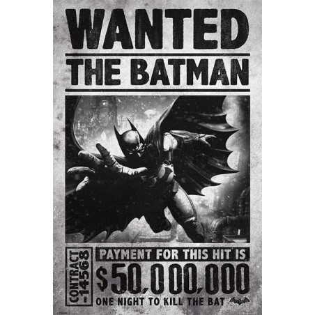 Poster Batman arkham origins (Wanted)