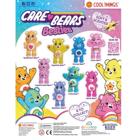 BLIND BOX Capsule 65mm. Figurine BISOUNOURS Care Bears Besties avec parfum