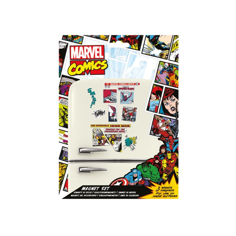 SET DE MAGNET AIMANT A FRIGO - MARVEL - COMIC