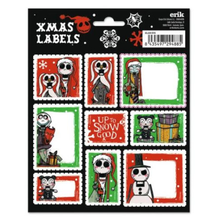 ÉTIQUETTES AUTOCOLLANTES L'ÉTRANGE NOËL DE MR JACK DISNEY