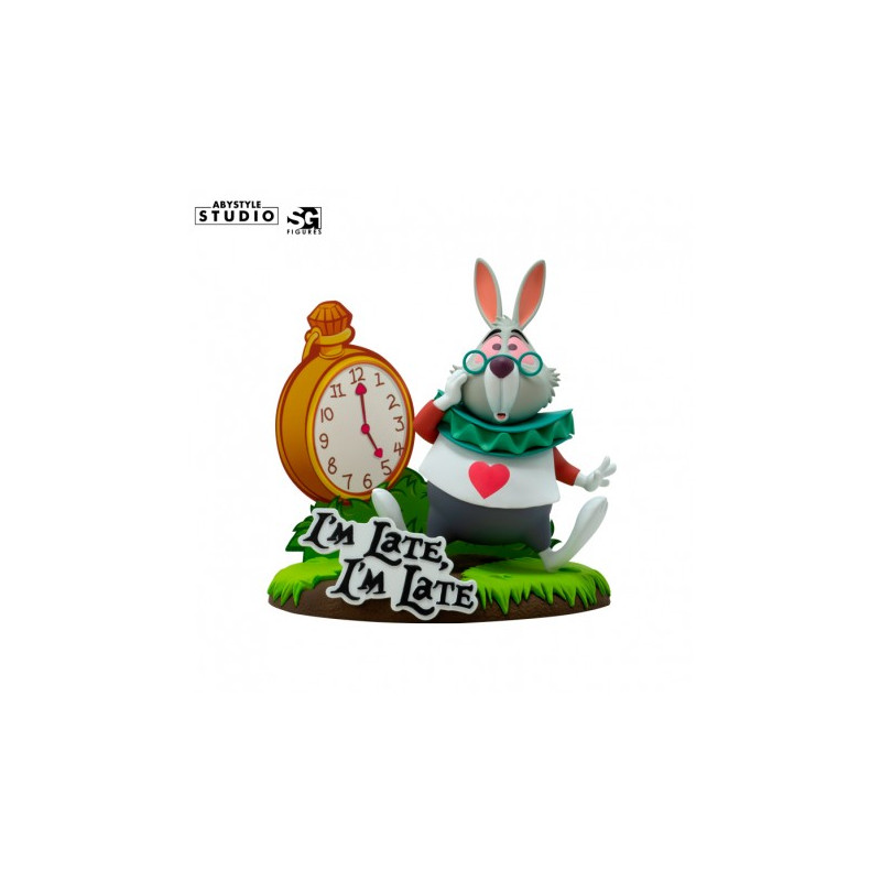 FIGURINE LAPIN BLANC ALICE AUX PAYS DES MERVEILLES DISNEY