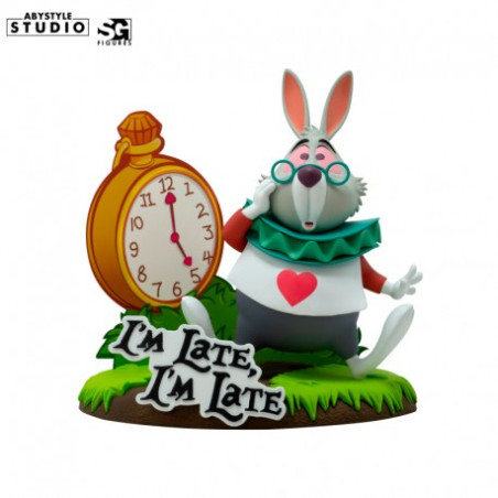 FIGURINE LAPIN BLANC ALICE AUX PAYS DES MERVEILLES DISNEY