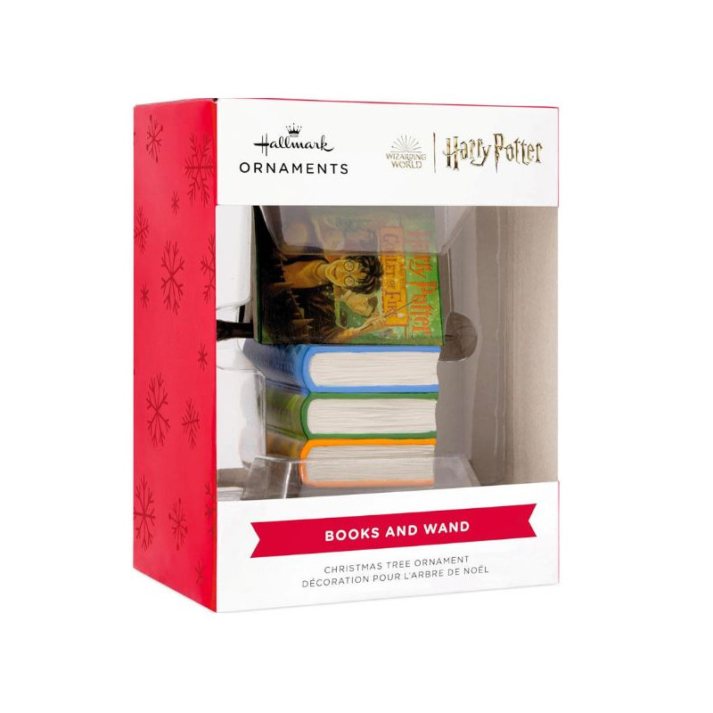 DECORATION DE NOEL LIVRES ET BAGUETTES - HARRY POTTER