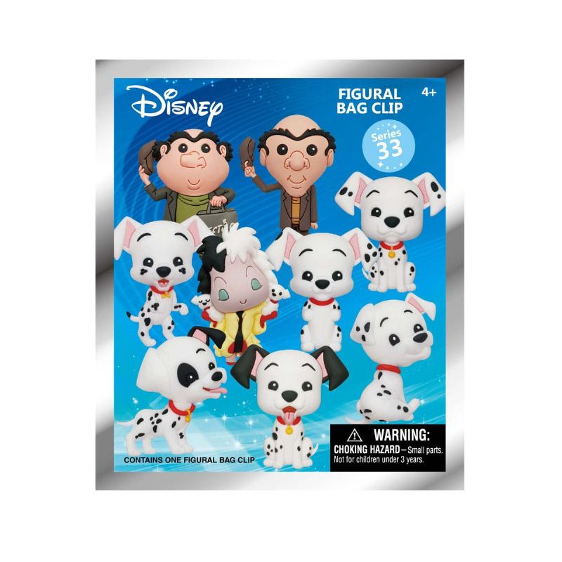 BAG CLIP 3D LES 101 DALMATIENS SERIES 33 - DISNEY