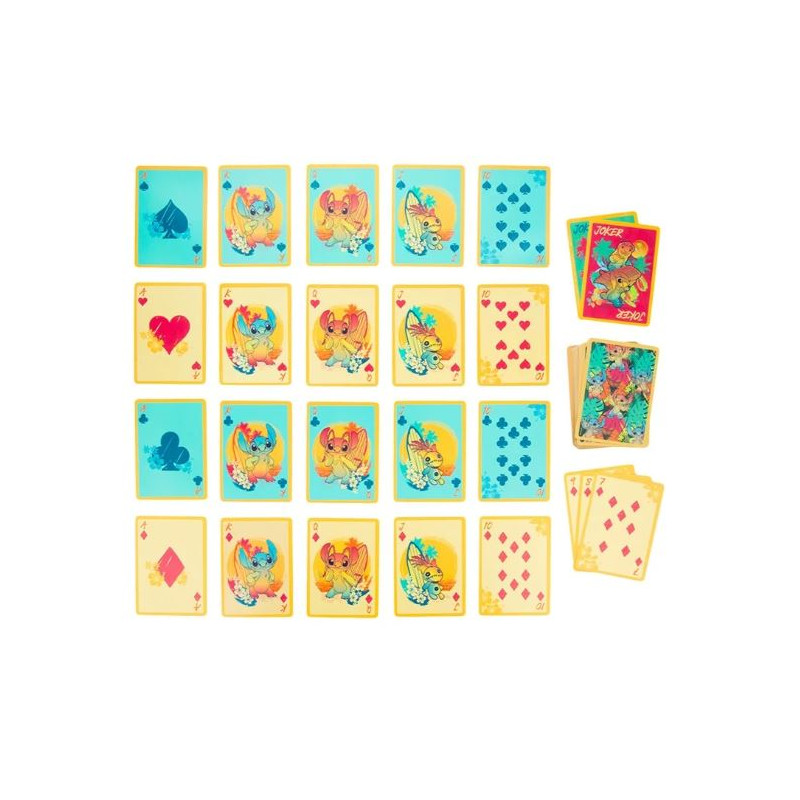 STITCH - Cartes à Jouer Waterproof disney
