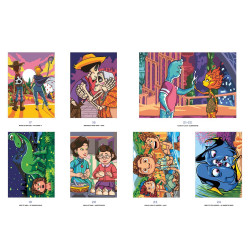 Livre de Coloriage Mystère Best of Pixar Disney