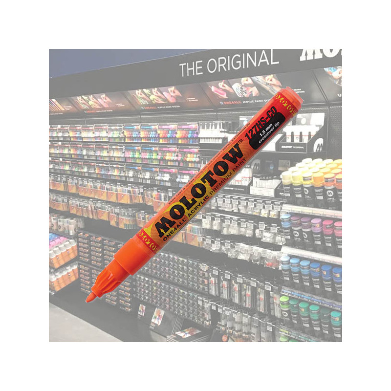FEUTRE ACRYLIQUE Molotow Acrylic Marker One4All 1,5mm 085 Dare Orange