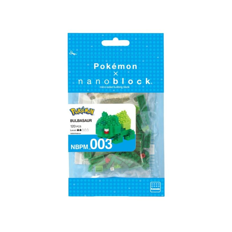 POKEMON - Bulbizarre - Figurine Nanoblock 10cm