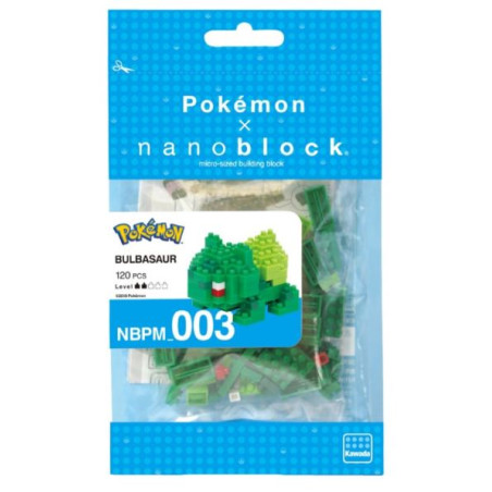 POKEMON - Bulbizarre - Figurine Nanoblock 10cm