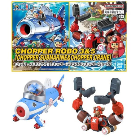 ONE PIECE - Chopper Robot 3&5 (Chopper Submarine & Crane) -Model Kit