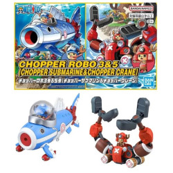 ONE PIECE - Chopper Robot 3&5 (Chopper Submarine & Crane) -Model Kit