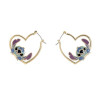 STITCH - 1 Paire d'Anneaux d'Oreilles en forme de Coeur disney