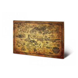 Panneau en bois Zelda Carte