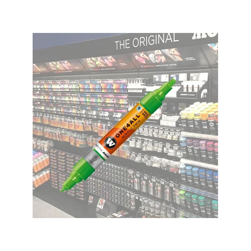 Feutre Marqueur Acrylique Vert Fluo Molotow N°219