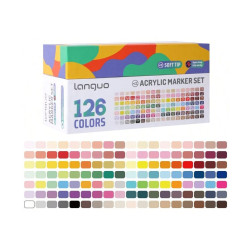 Set de 126 Feutre Marqueur Acrylique Languo