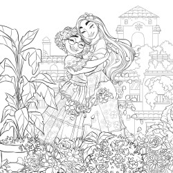 Coloriage Familles Disney