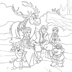 Coloriage Familles Disney