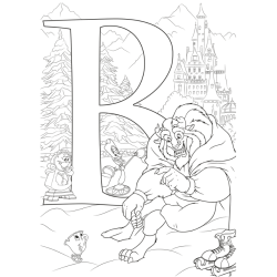 LIVRE DE COLORIAGE ABECEDAIRE - DISNEY