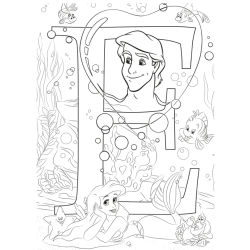 LIVRE DE COLORIAGE ABECEDAIRE - DISNEY