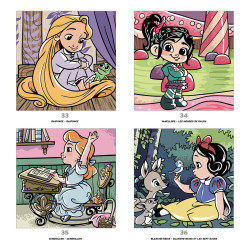 COLORIAGE Grand carré mystères - Petites Poupées DISNEY