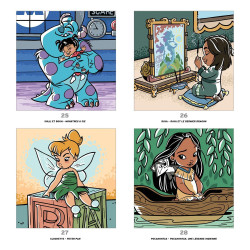 COLORIAGE Grand carré mystères - Petites Poupées DISNEY