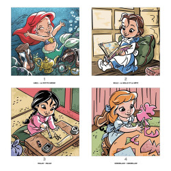 COLORIAGE Grand carré mystères - Petites Poupées DISNEY