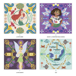 Coloriage Grand carré mystères Disney - Mandalas