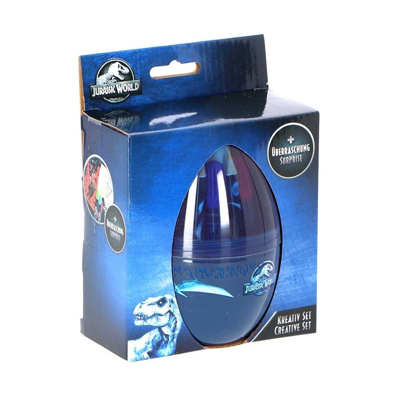 Jurassic World Ensemble de papeterie dans un œuf surprise