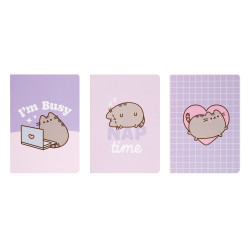 PACK 3 CARNETS A6 PUSHEEN...