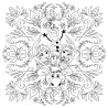 Coloriage Mandalas Disney - Fleurs