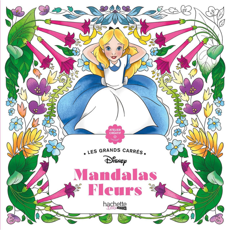 Coloriage Mandalas Disney - Fleurs