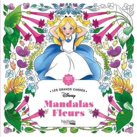 Coloriage Mandalas Disney - Fleurs