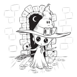 COLORIAGE Kawaï dark