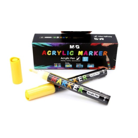 FEUTRE PEINTURE ACRYLIQUE JAUNE 6 S404